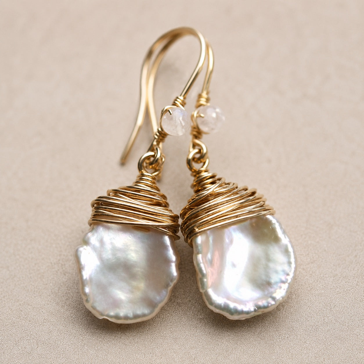 Vintage Barroque Pearl Drop Earrings