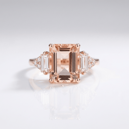 Silver Diamond Trio Ring