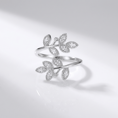 Gold Leaf Wrap Ring - (Adjustable)