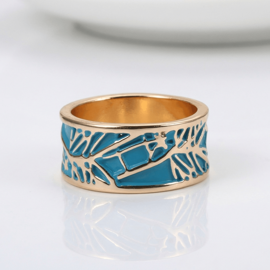 Rose Gold Turquoise Mystical Ring