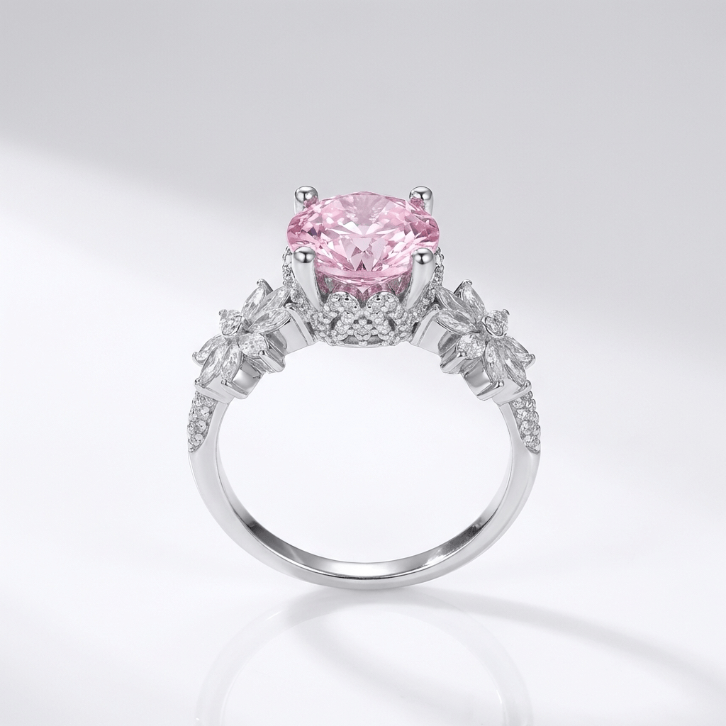 Pink Zirconia Sakura Dream Ring