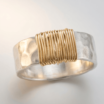 Handmade Silver & Coil Ring