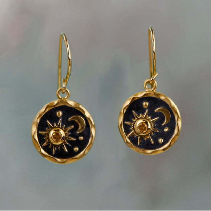 Sun & Moon Boho Earrings