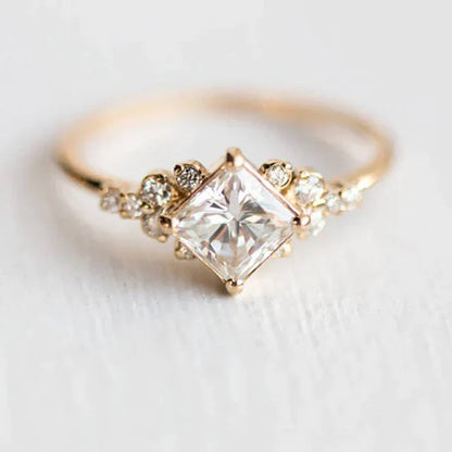 Crystal Gold Ring