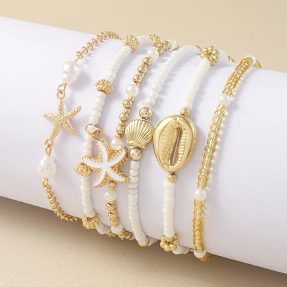 Bohemian Starfish Beach Bracelet Set