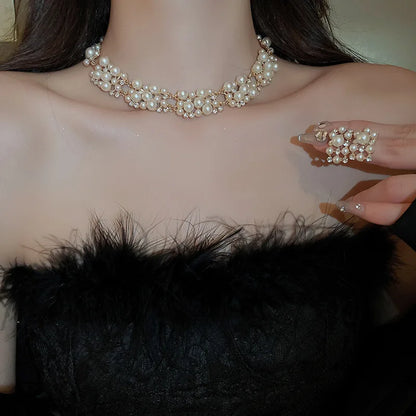 Timeless Pearl & Crystal Jewelry Set
