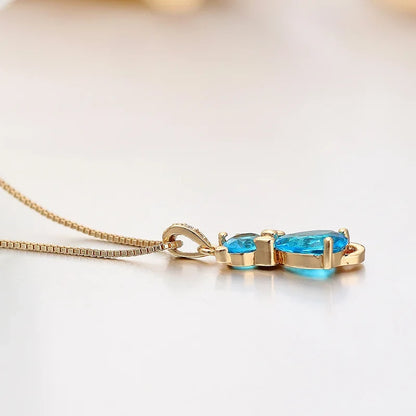 Crystal Cat Pendant Necklace