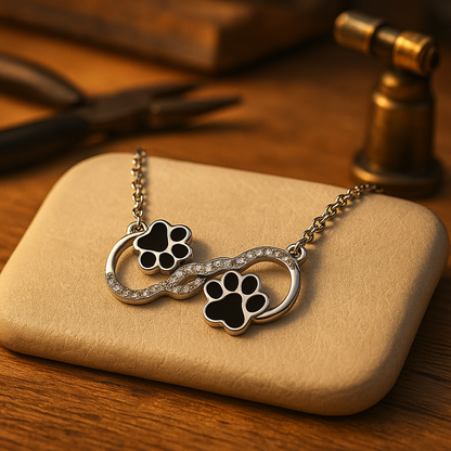 Infinity Symbol Pendant Necklace with Zirconia